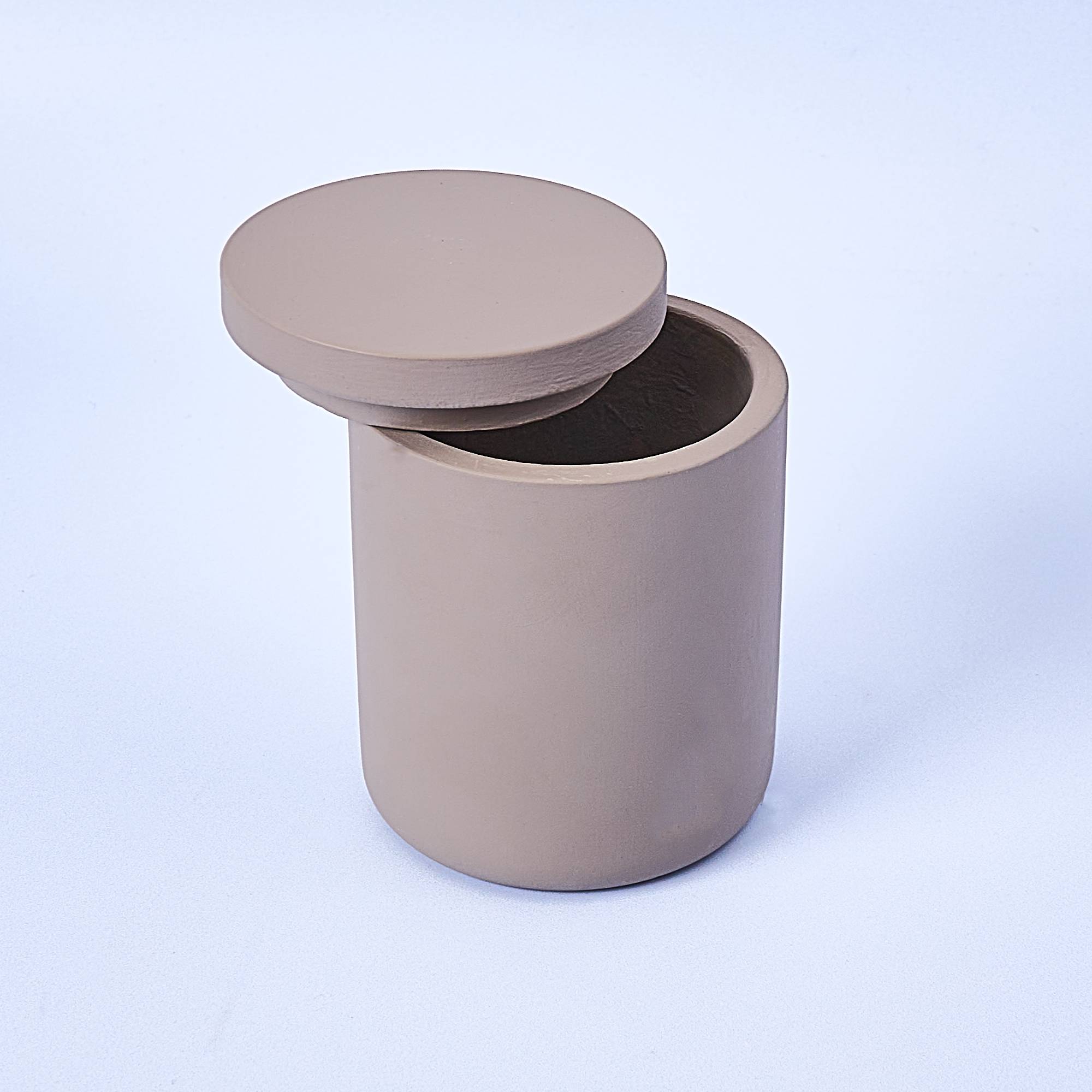 10927 Grey Concrete Candle Jar With Lid Available at Supplies For Candles ™