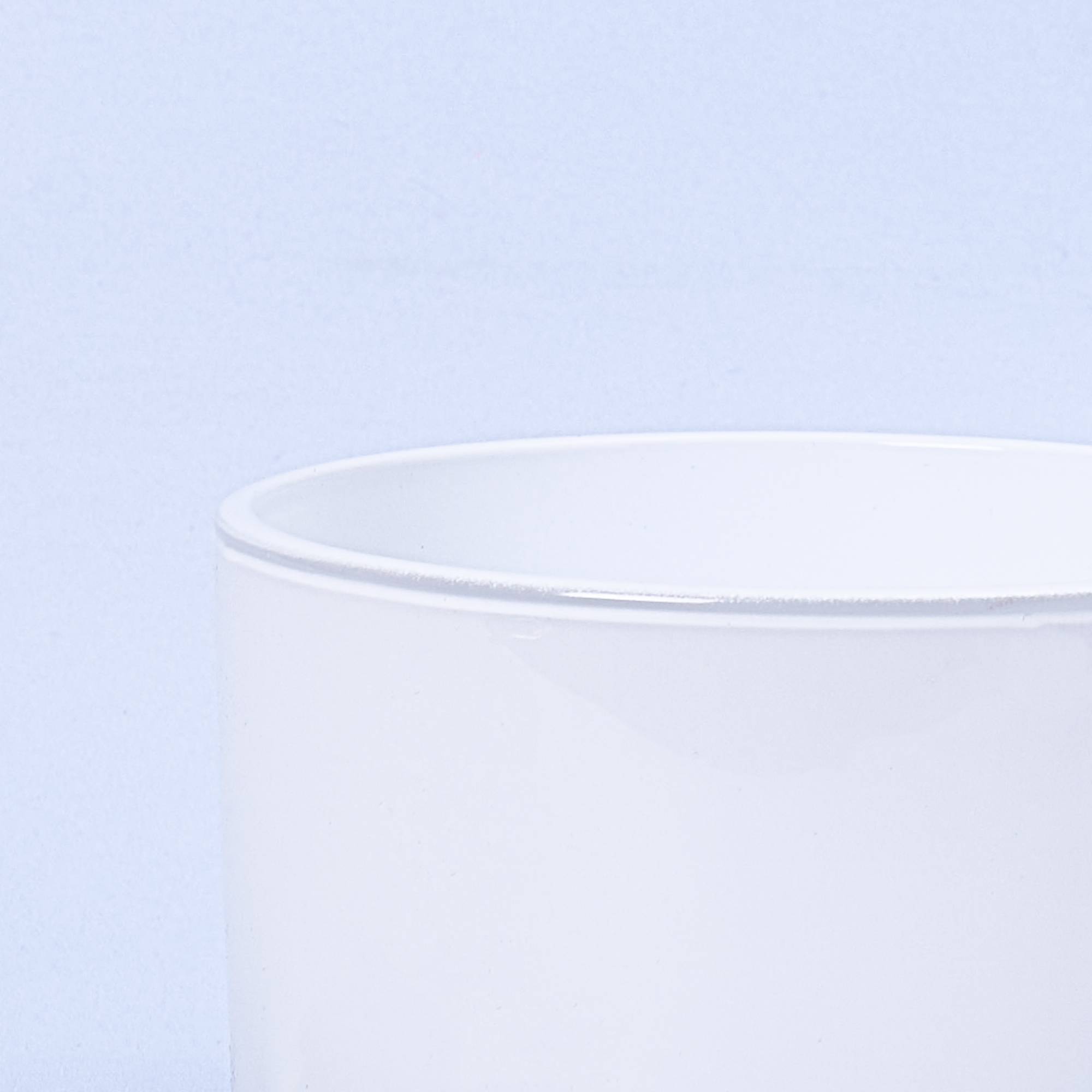 11001 55cl Gloss White Candle Glass - Box of 6