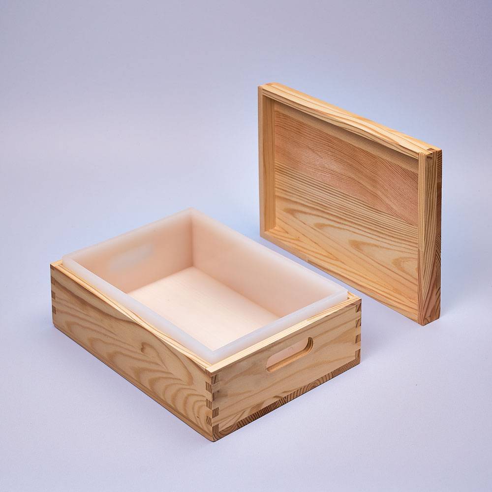 9351 Soap Mould with Silicone Lining, 2kg, Rectangle