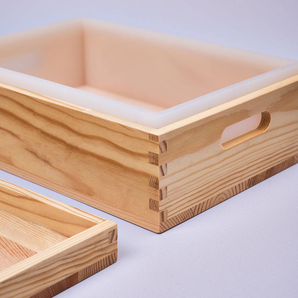 9352 Soap Mould with Silicone Lining, 2kg, Rectangle