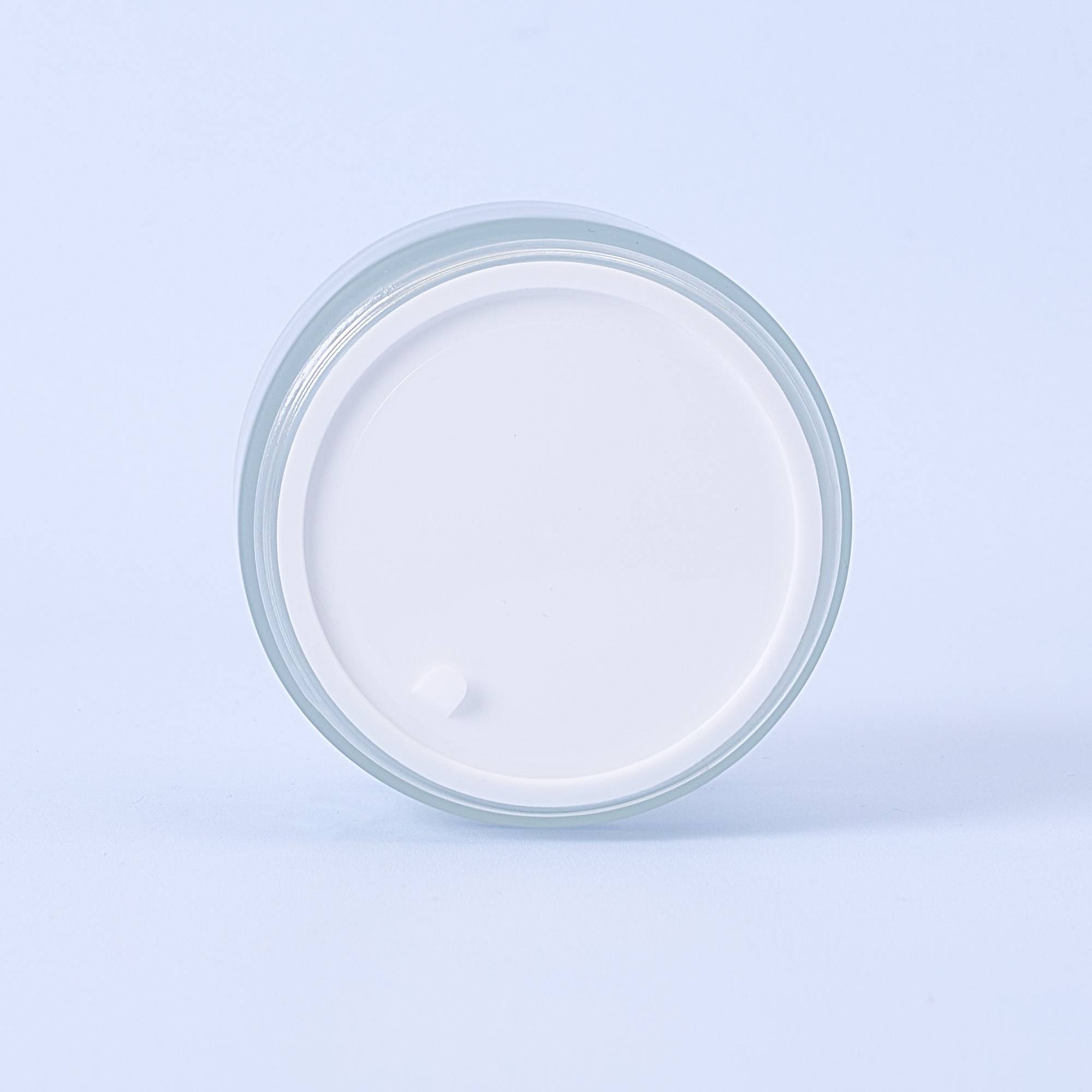9976 200ml Frosted Glass Container & White Lid - Box of 6