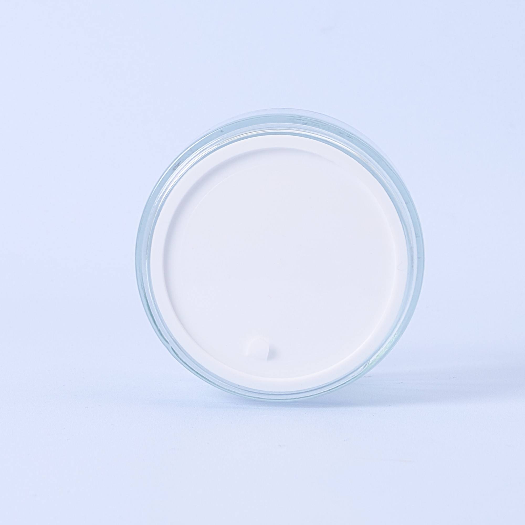 9979 200ml Clear Glass Container & Silver Lid - Box of 6